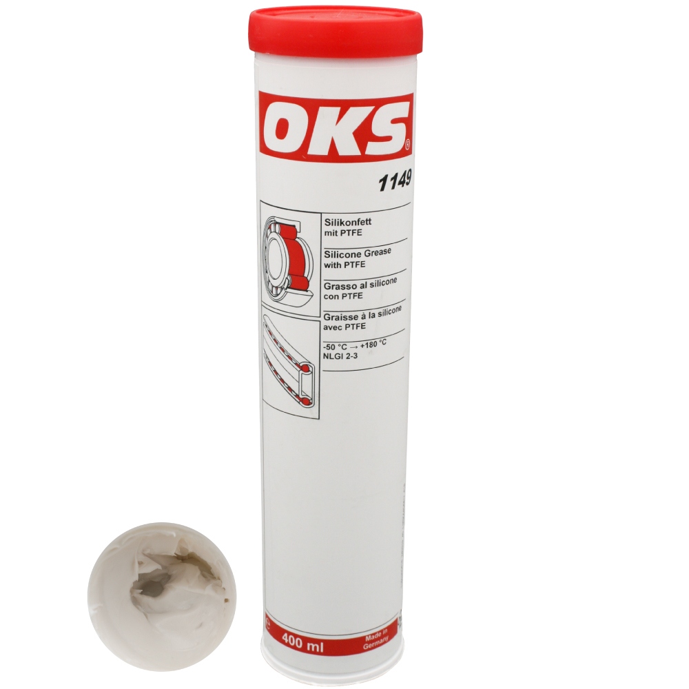 pics/OKS/E.I.S. Copyright/Cartridge/1149/oks-1149-long-lasting-silicone-grease-with-ptfe-400ml-cartridge-004.jpg